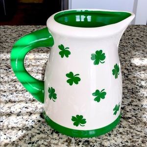 St. Patrick’s Day Shamrock Pitcher Decor